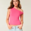 Asymmetrisk off-shoulder-top