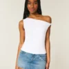 Asymmetrisk off-shoulder-top