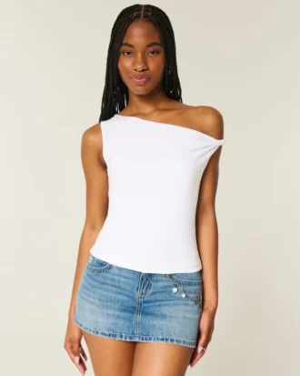 Asymmetrisk off-shoulder-top