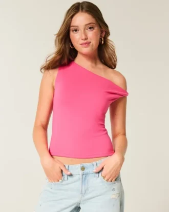 Asymmetrisk off-shoulder-top