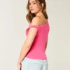 Asymmetrisk off-shoulder-top