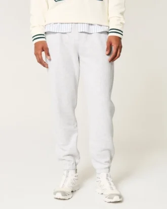 Avslappede joggebukse i fleece