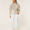 Avslappede joggebukse i ribbet fleece