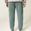Avslappede joggebukse i ribbet fleece