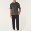 Avslappede joggebukse i twill