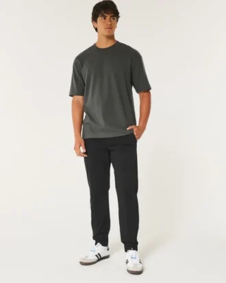 Avslappede joggebukse i twill