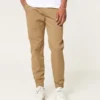 Avslappede joggebukse i twill
