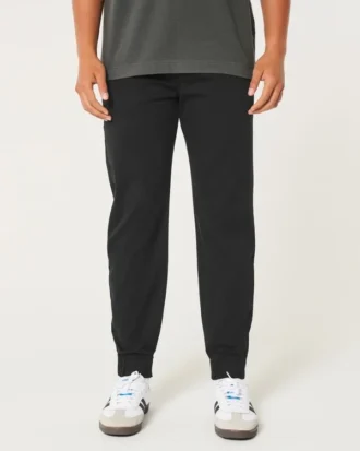 Avslappede joggebukse i twill
