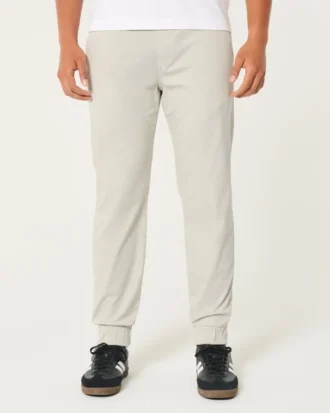 Avslappede joggebukse i twill