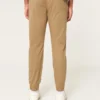 Avslappede joggebukse i twill