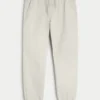 Avslappede joggebukse i twill