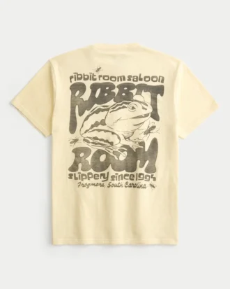 Avslappet Ribbit Room Saloon grafisk T-skjorte