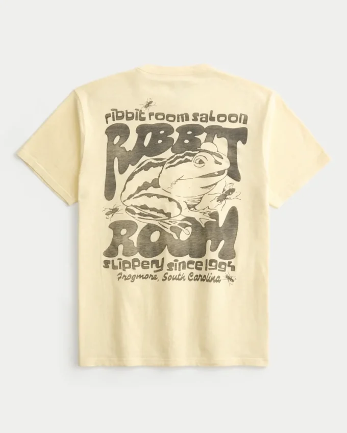 Avslappet Ribbit Room Saloon grafisk T-skjorte