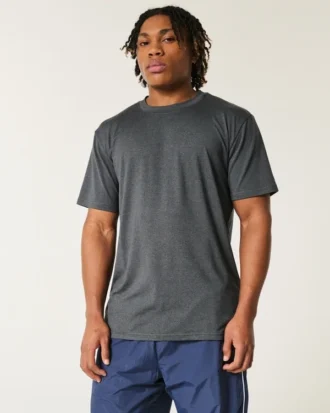 Avslappet stretch-T-skjorte