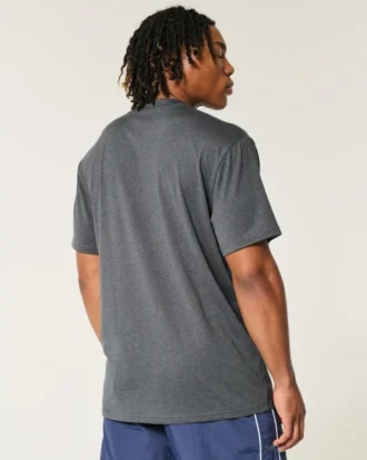 Avslappet stretch-T-skjorte