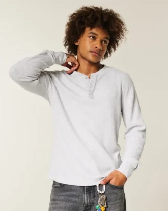 Avslappet termisk Henley