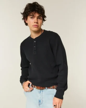 Avslappet termisk Henley