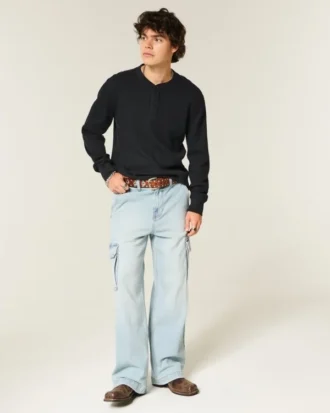 Avslappet termisk Henley