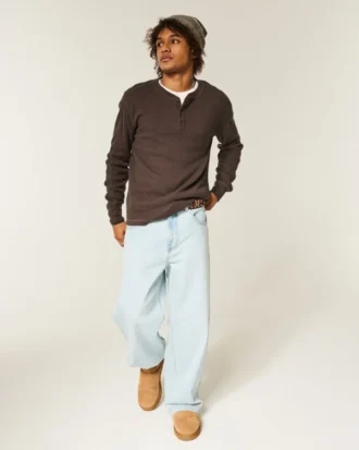 Avslappet termisk Henley