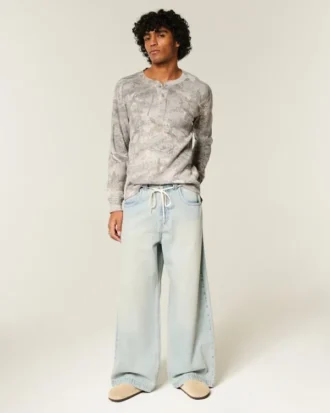 Avslappet termisk Henley