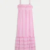 Babydoll maxi-kjole