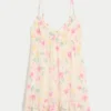 Babydoll minikjole med taukant