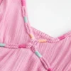 Babydoll minikjole med taukant