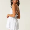 Babydoll-romper med åpen rygg