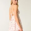 Babydoll-romper med åpen rygg