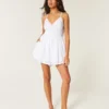 Babydoll-romper med åpen rygg