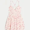 Babydoll-romper med åpen rygg