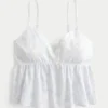 Babydoll-top med enkelt paisley-mønster