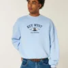 Baggy Cinch Key West grafisk genser med rund hals