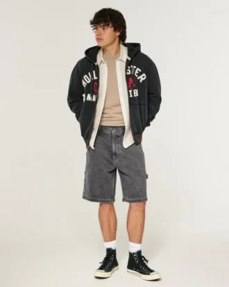 Baggy denimmalershorts