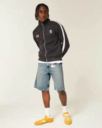 Baggy denimshorts