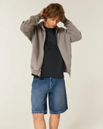 Baggy denimshorts