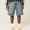 Baggy denimshorts
