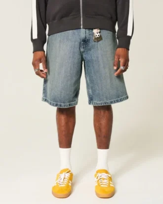 Baggy denimshorts