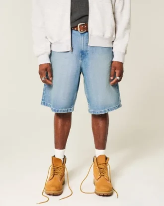 Baggy denimshorts