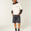 Baggy denimshorts