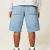 Baggy denimshorts
