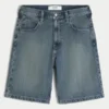 Baggy denimshorts