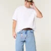 Baggy denimshorts i mediumvask