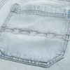 Baggy denimshorts med broderi