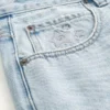 Baggy denimshorts med stjernemønster