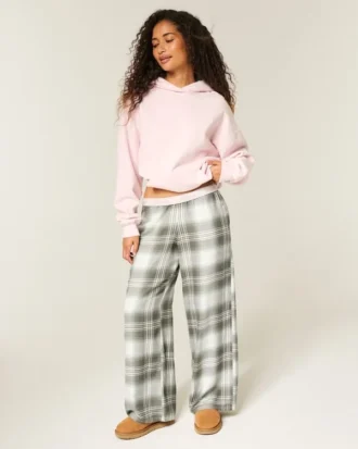 Baggy flanellbukser