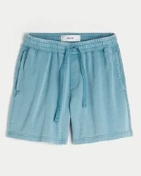 Baggy fleece-shorts over kneet