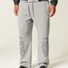 Baggy joggebukse med dobbelt slangetrykk