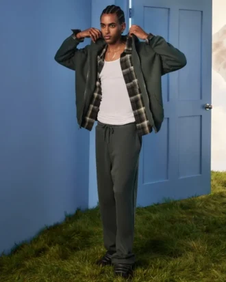 Baggy joggebukse med slangegrafikk