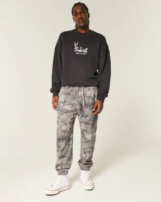 Baggy joggebukse med snøring